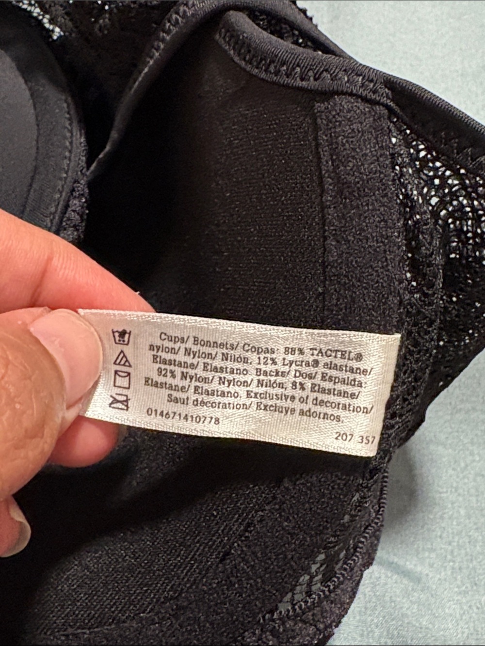NWT MaidenForm Black Sz 36B Racerback Bra W Front Closure - Picture 6 of 6